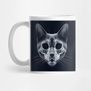 Spectral Whiskers: The Phantom Feline X-Ray Mug